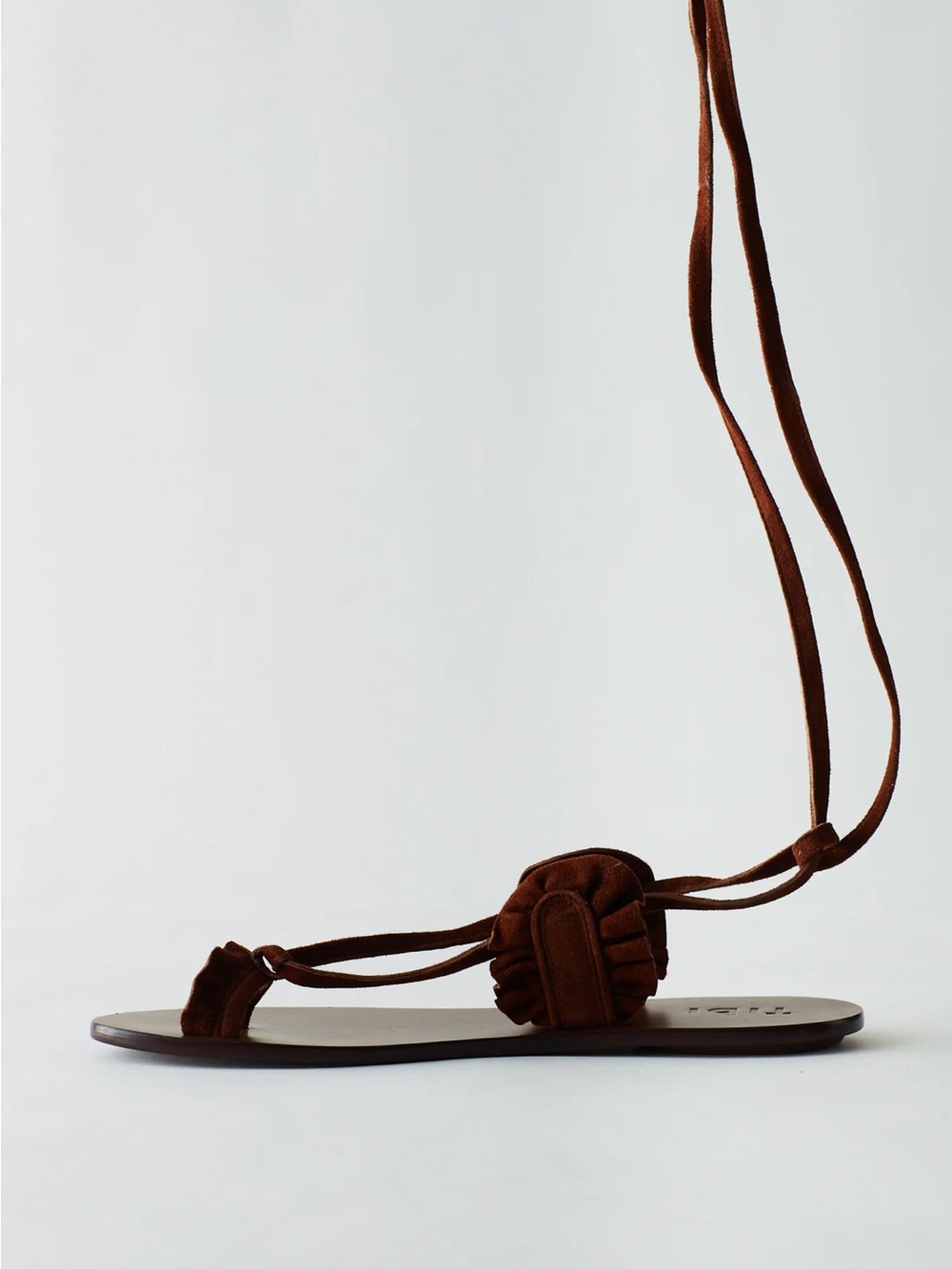 Tibi Amari Sandal tan suede 40
